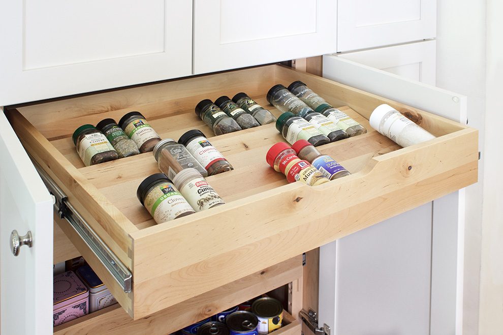 Pantry Closet Spice Organizer Drawer