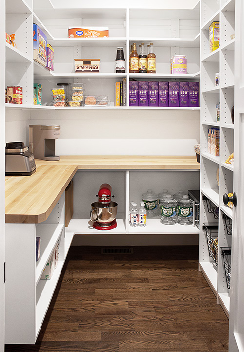 User Friendly Pantry with Sliding Baskets