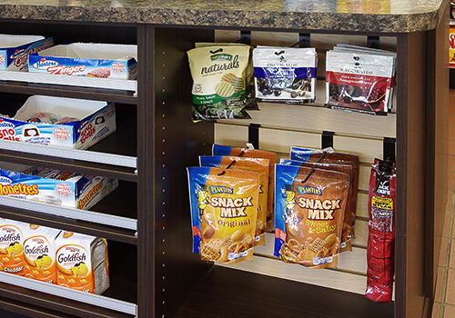 Snack Display Fixture Close Up