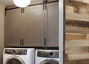 Laundry Room with Barndoor