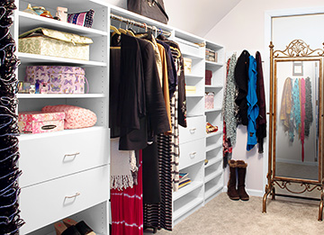 Closet Built Into a Sloped Ceiling