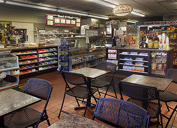 Compact Coffee Station in Food Store