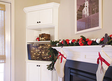 Corner Media Cabinet with LED Lighting