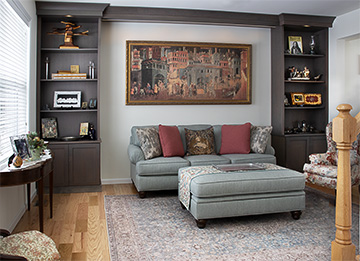 Custom Built-in Bookcases Frame Artwork