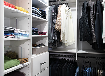 Custom Small Closet Makeover with Custom Accessories