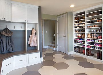 Mudroom with Ample Storage