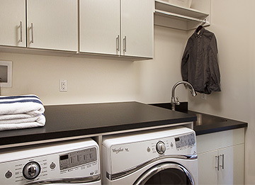 Contemporary Efficient Laundry Room