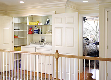 Well Fitted Laundry Closet with Storage