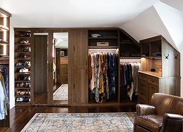 Custom Walk-In Shared His and Hers Closet - View Closet Page