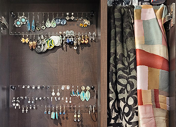 Narrow Built-in Jewelry Cabinet