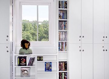 Sliding Cabinet for Multi-Media Storage