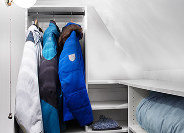 Custom Closet for Sloped Ceiling