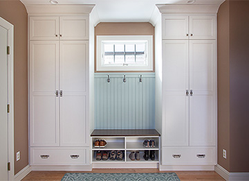 Mudroom In Open Family Plan Room