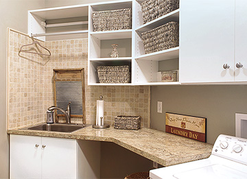 Laundry Room with Netural Tones
