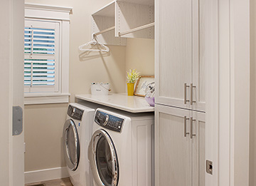Laundry Room with Elegant Finish