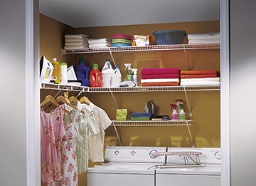 Laundry Room Wire Shelving